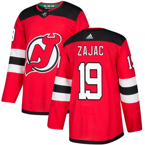 Adidas New Jersey Devils #19 Travis Zajac Red Home Authentic Stitched Youth NHL Jersey->youth nhl jersey->Youth Jersey